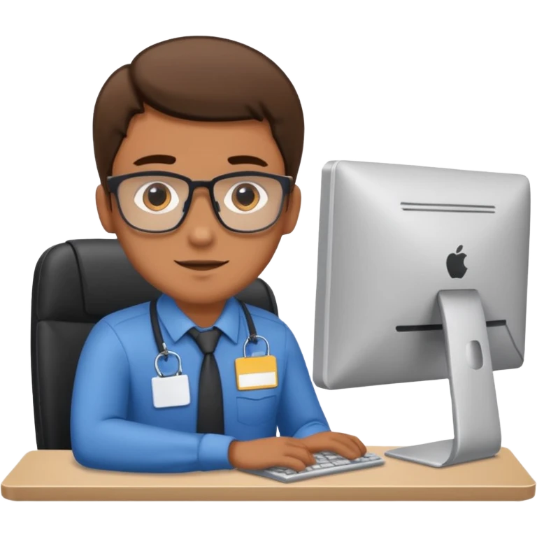 The man working at the computer store emoji