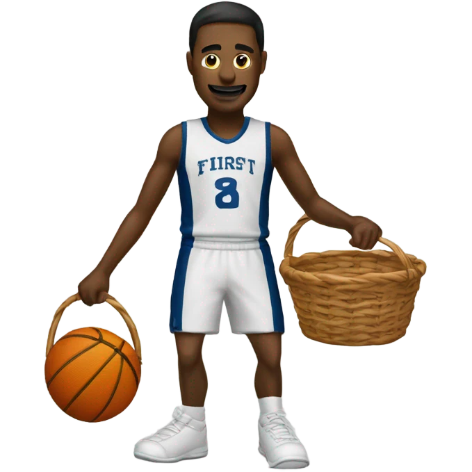 “First basket man” logo emoji