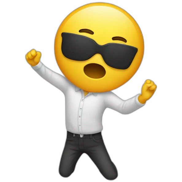 Personne qui fait un dab emoji