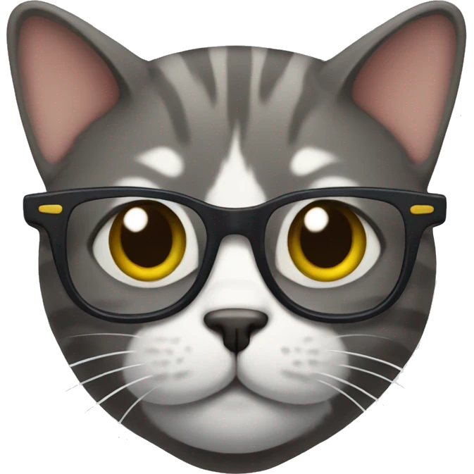 Cat with glasses emoji