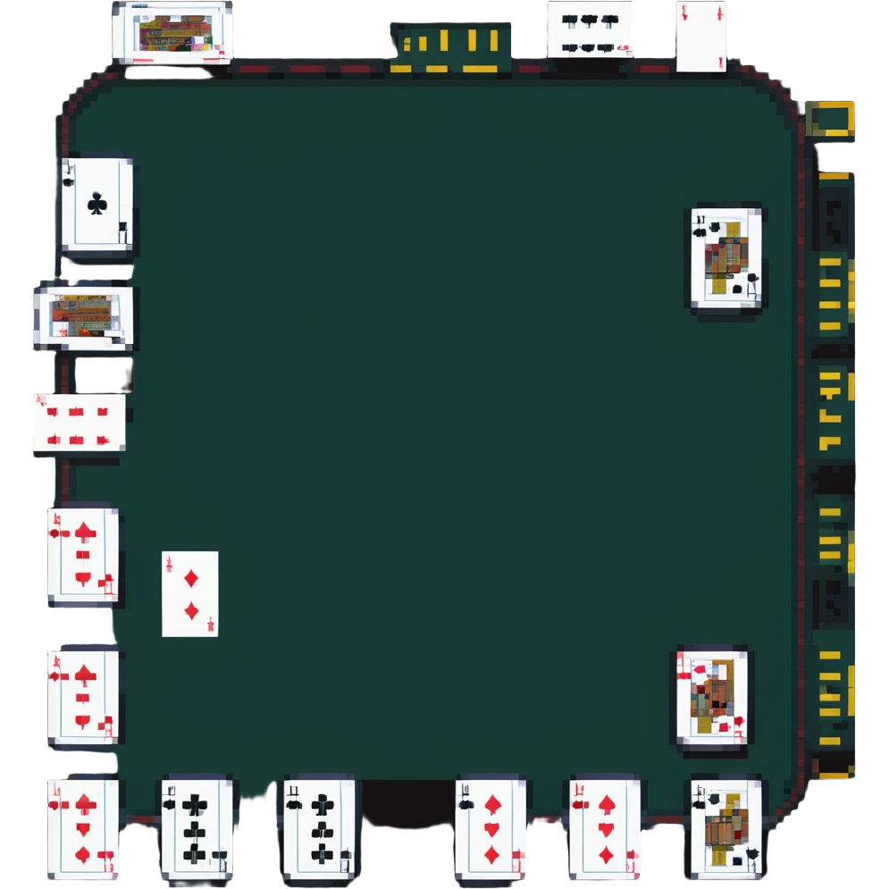blackjack cards on casino table emoji