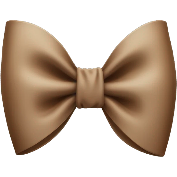 Brown bow emoji