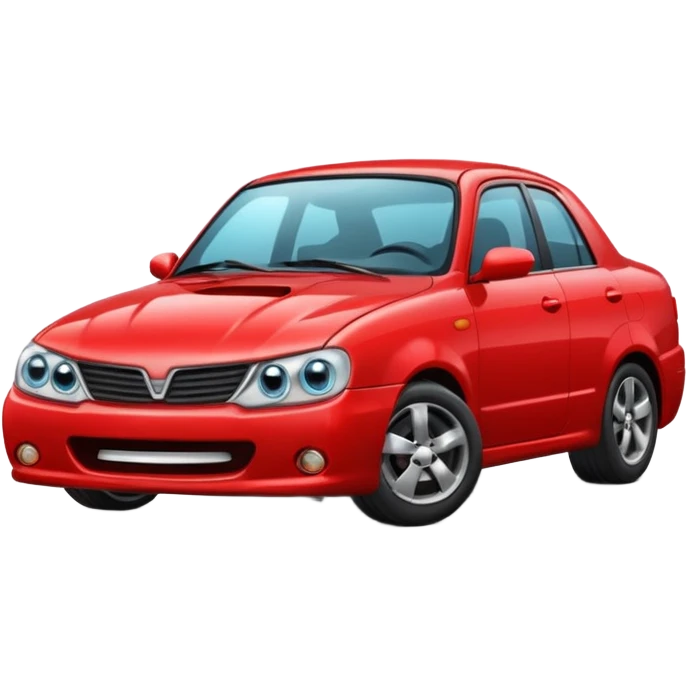 angry red car emoji