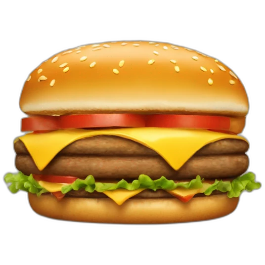 Hamburguesa feliz emoji