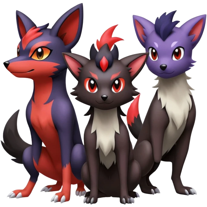 Noibat-Houndour-Zorua (full body) emoji