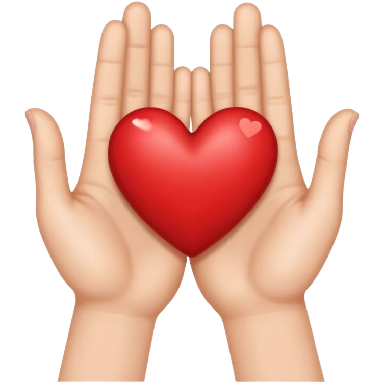 Make a hand heart emoji
