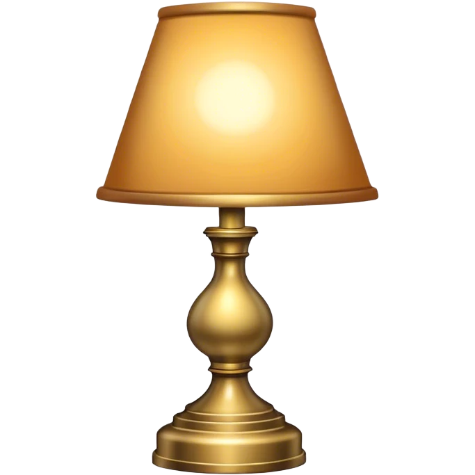 Lamp with light emoji