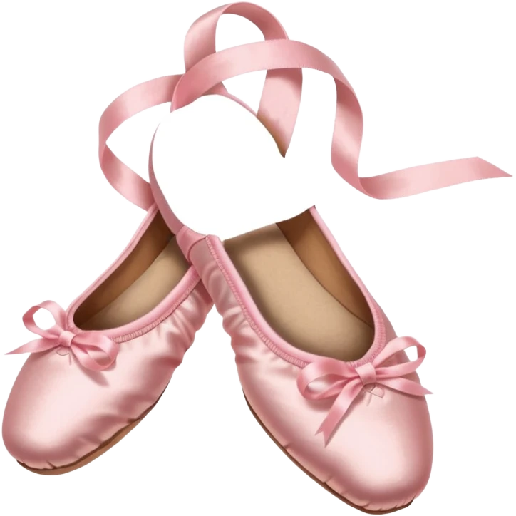 Pink ballet point shows emoji