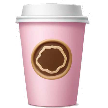 Light pink coffee Starbucks  emoji