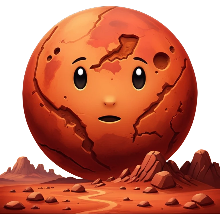 red planet emoji