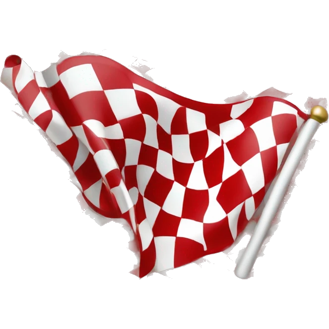 RED CHECKERED FLAG emoji