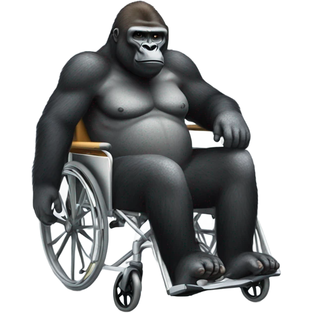 gorilla in wheelchair emoji