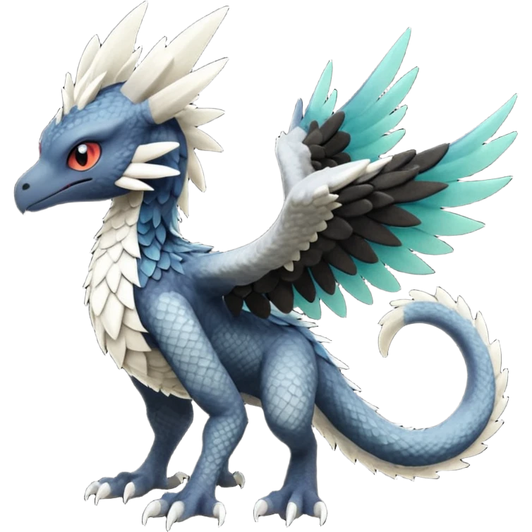 Toothless-Trico-Silvally-Fakémon-hybrid-creature (full body)  emoji
