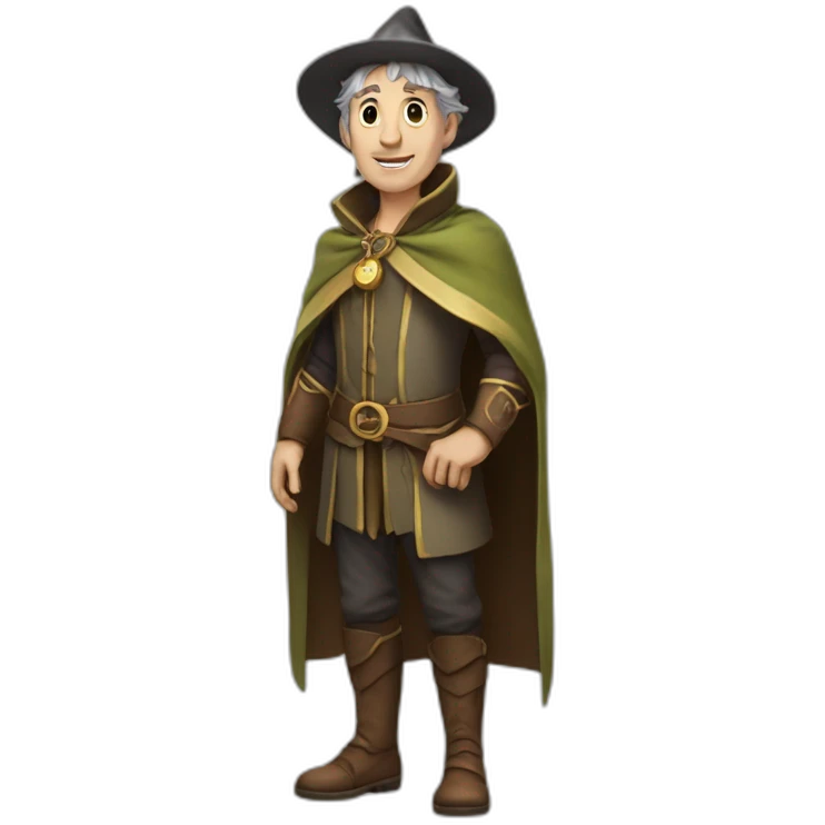 Merlin le magicien old full body emoji