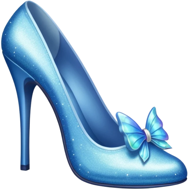 blue fairy high-heeled shoe emoji