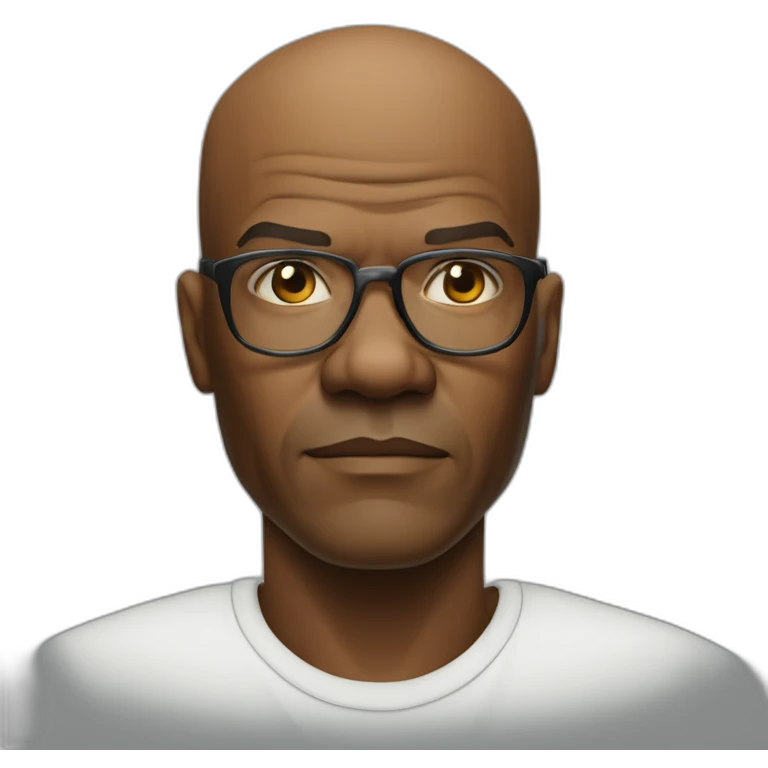 bald, year 2000, samuel l jackson, serious, no glasess emoji