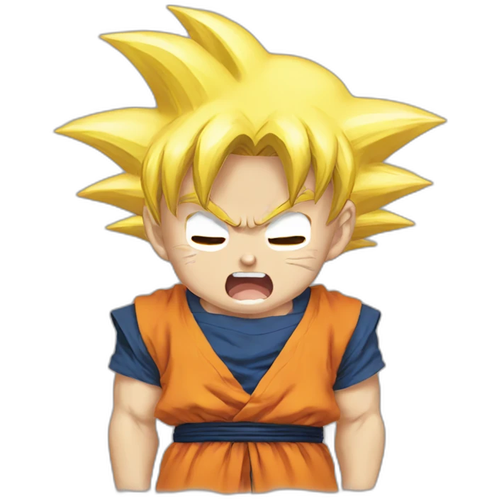 cute kid goku crying emoji