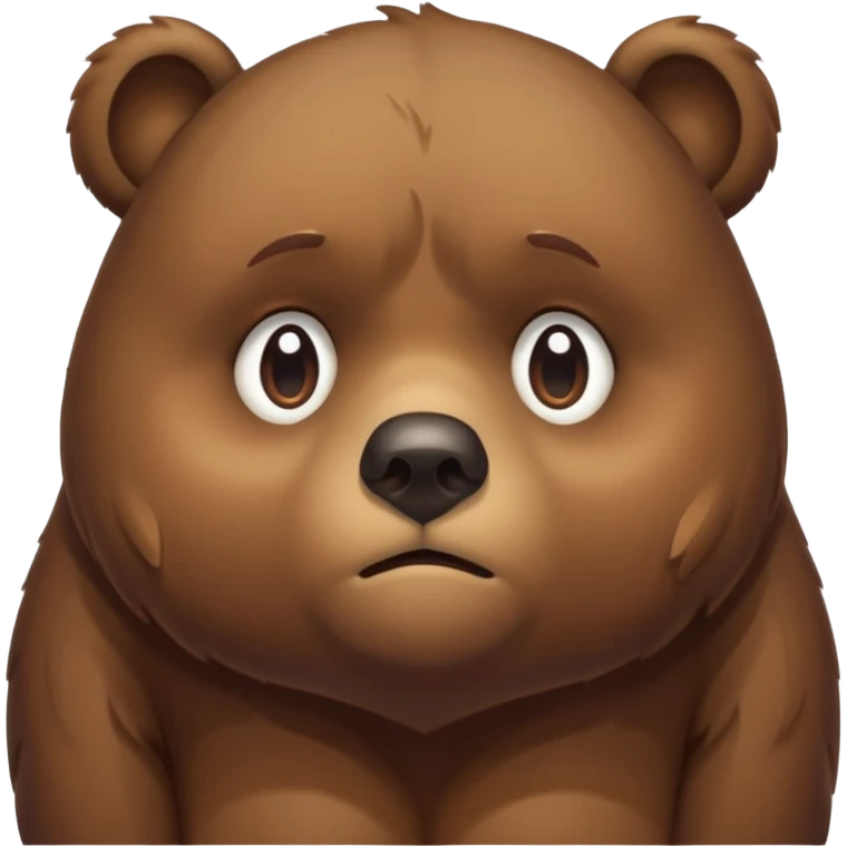 Sad bear emoji