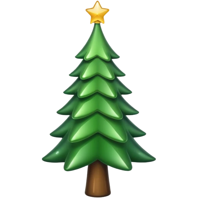Christmas tree in the shape of glass  emoji
