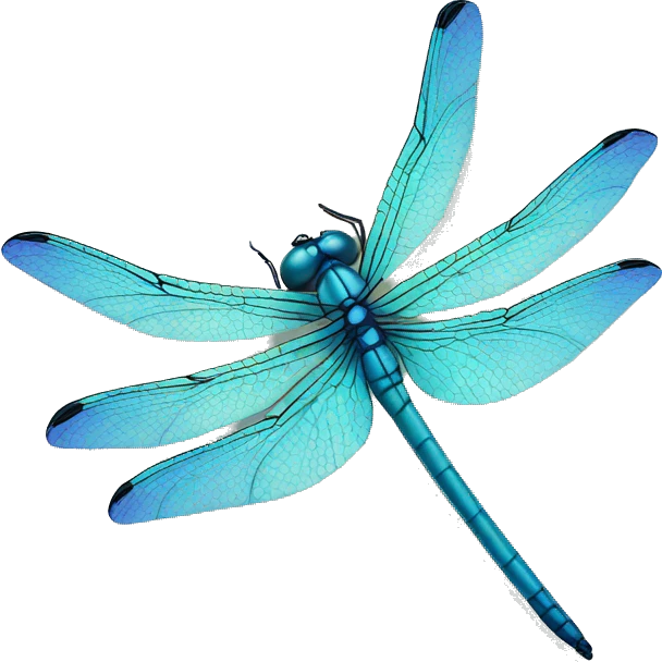 Delicate Blue dragonfly  emoji