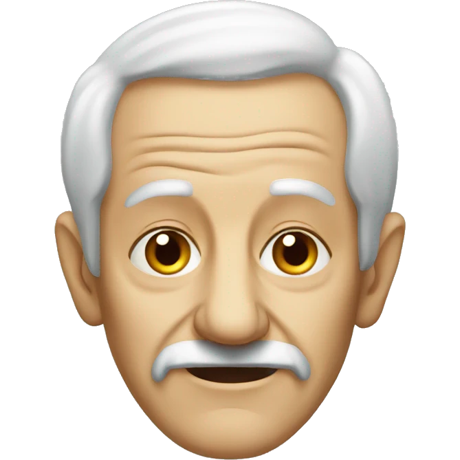 wise old man portrait emoji