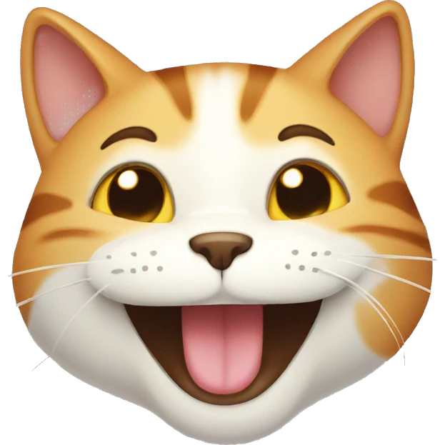 Cat laughing emoji