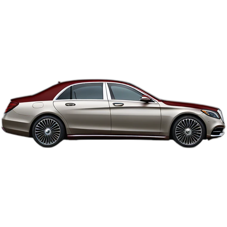two-tone Mercedes s maybach 2023 profile view emoji