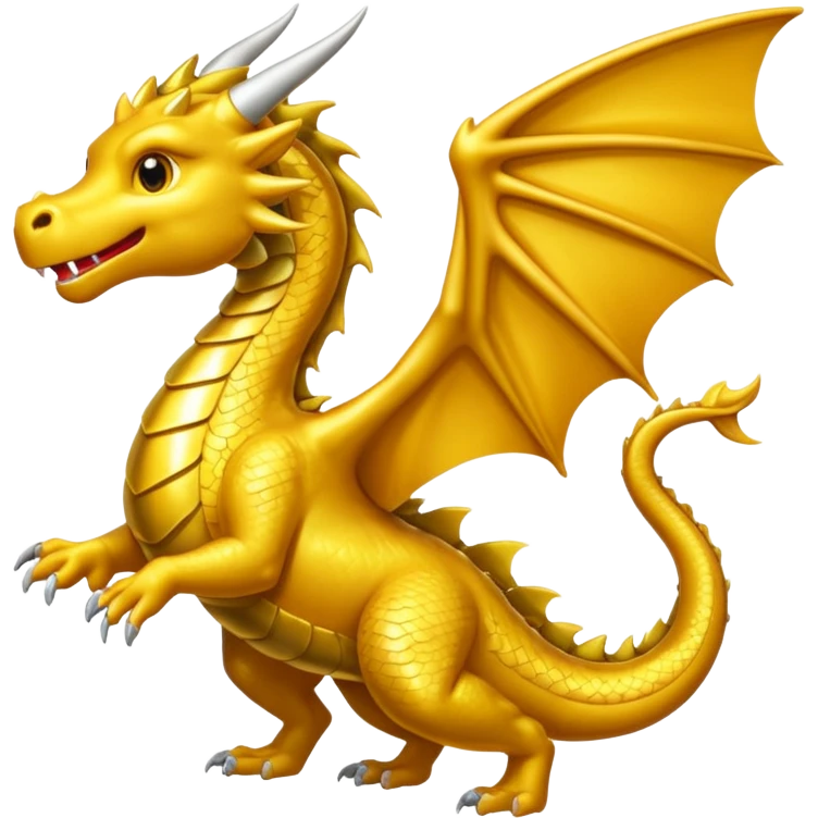 Dragón color dorado  emoji