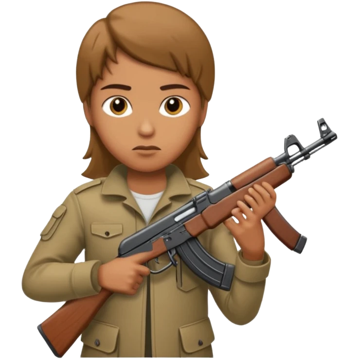 AK47 in heand only  emoji