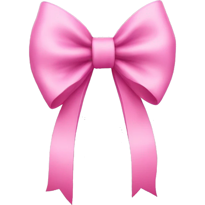 pink bow emoji