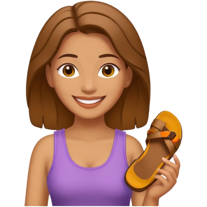 Mamá con su chancla en la mano emoji