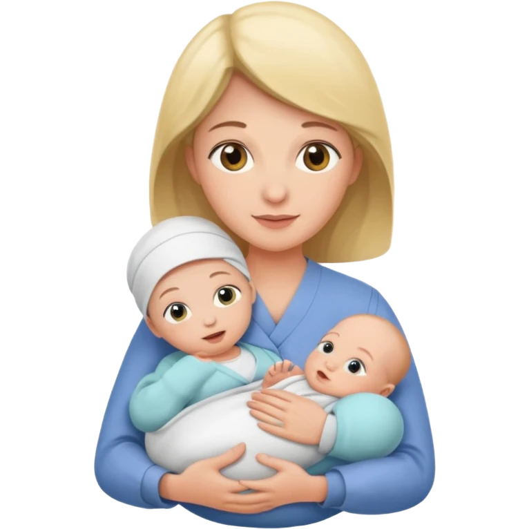 Midwife holding baby  emoji
