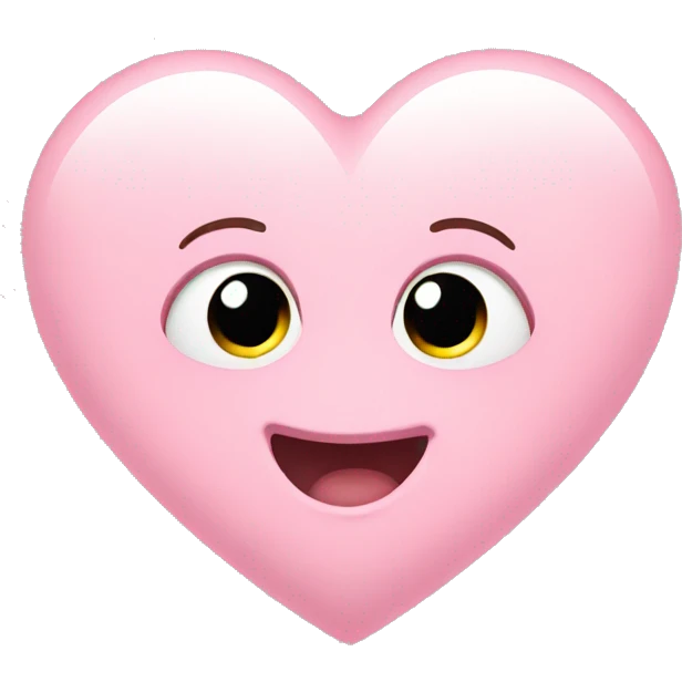 Baby pink heart emoji