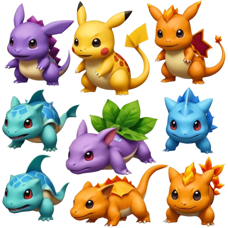 create 50 emoji for pokemon emoji