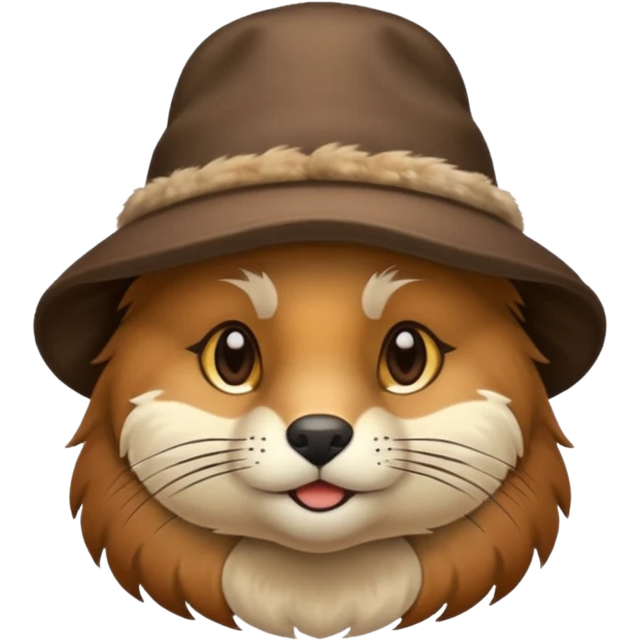 animal with hat emoji