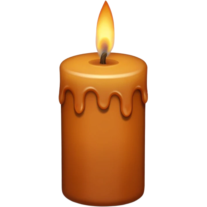 autumnal candle that’s brown  emoji