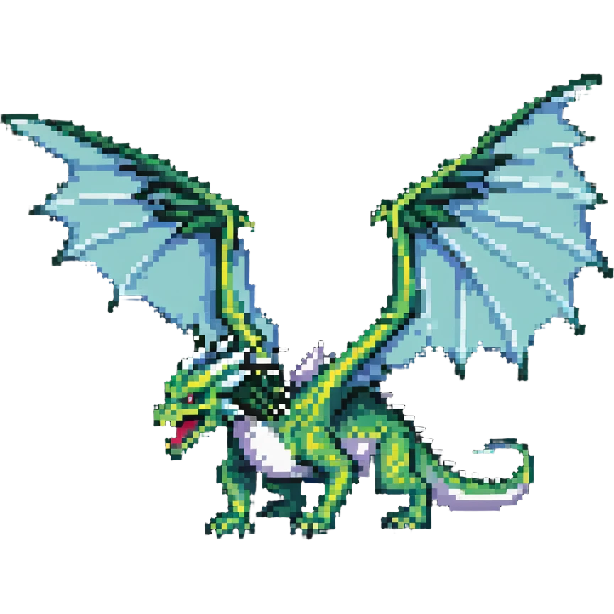dragon soaring through the sky with wings spread wide emoji