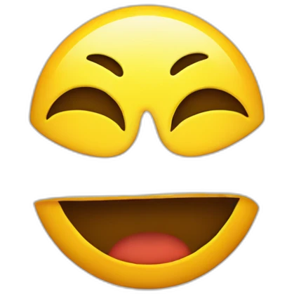 How smiley face and half mad face emoji