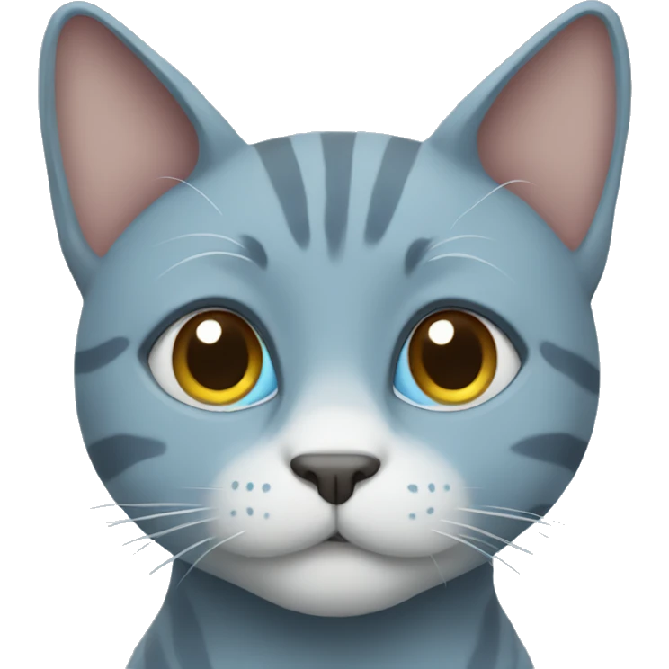 Blue cat emoji