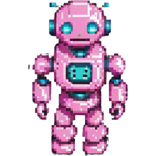 pink robot emoji