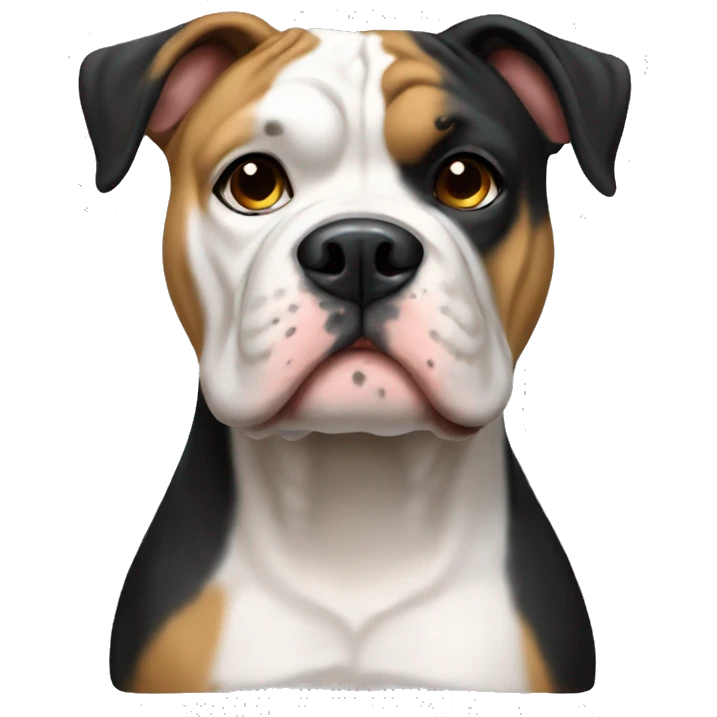 american bulldog black and tan only emoji