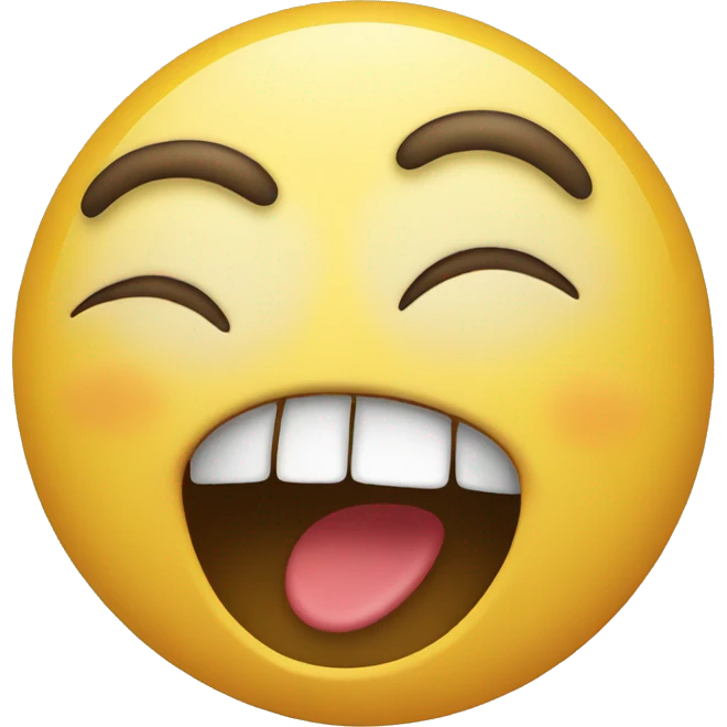 Laughing emoji combined with crying emoji