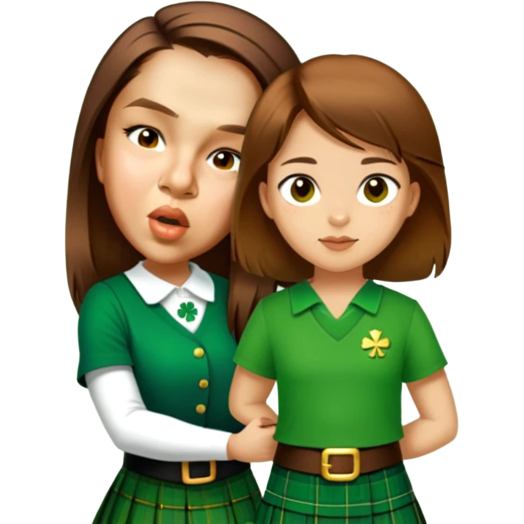 Wearing a Green Kilt emoji