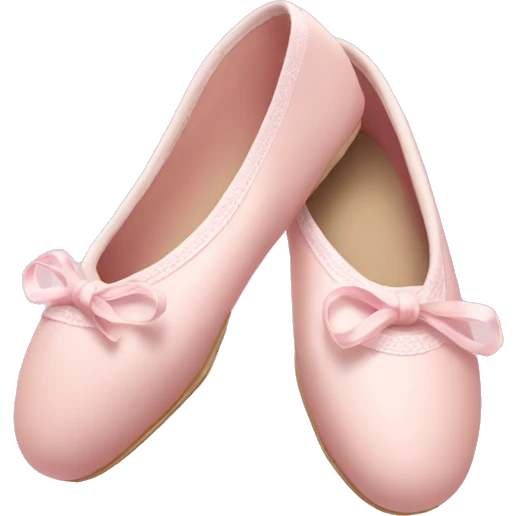 Pale pink ballet shoes emoji