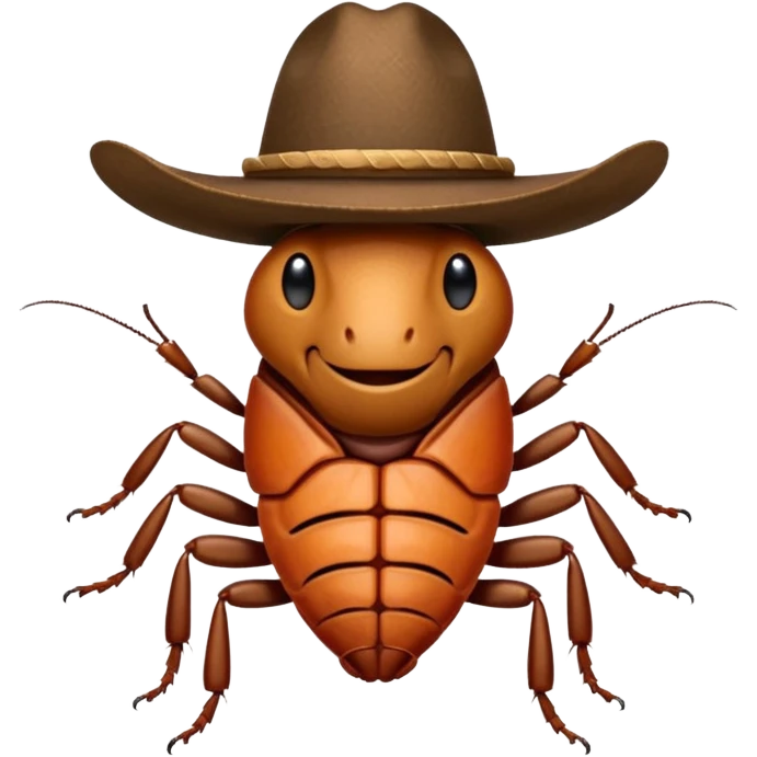 cowboy cockroach  emoji