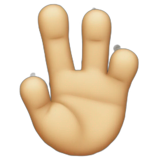 mickey mouse finger emoji