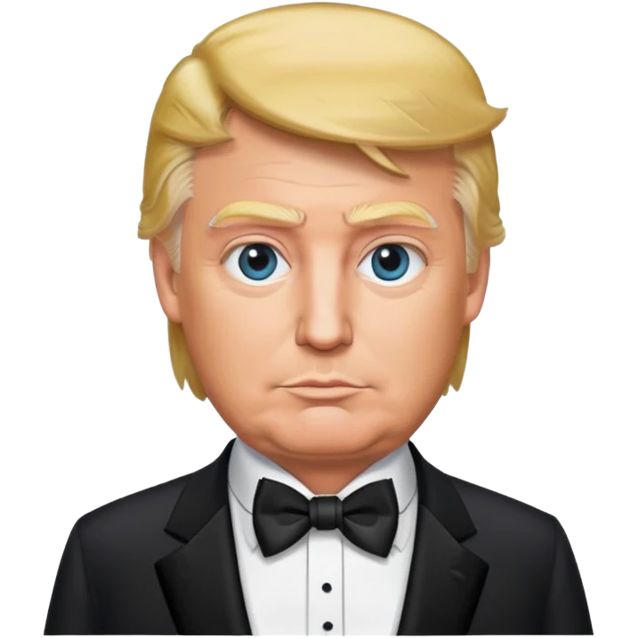 Donald trump wearing a tuxedo emoji