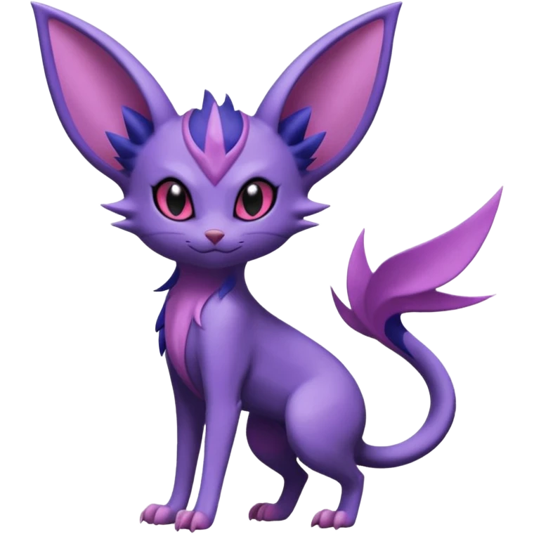 Sneasel-Espeon-Noibat-Purrloin-Fakémon-hybrid-creature (full body)  emoji