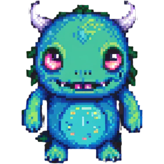 cute monster sidekick character emoji