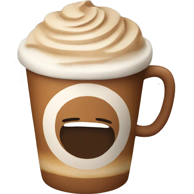 Brown latte emoji